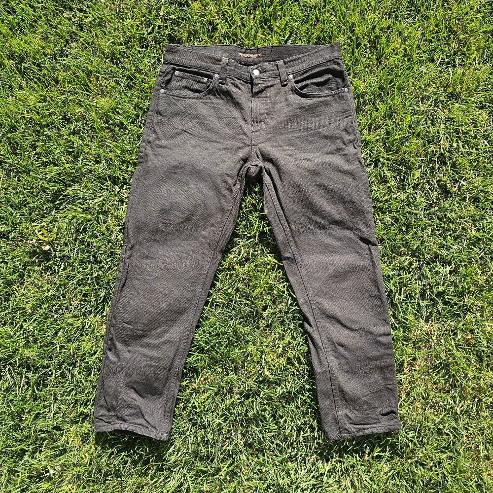 Nudie Jeans Co. Gritty Jackson. Dry Black YD. Men’s 34x30 (Hemmed)